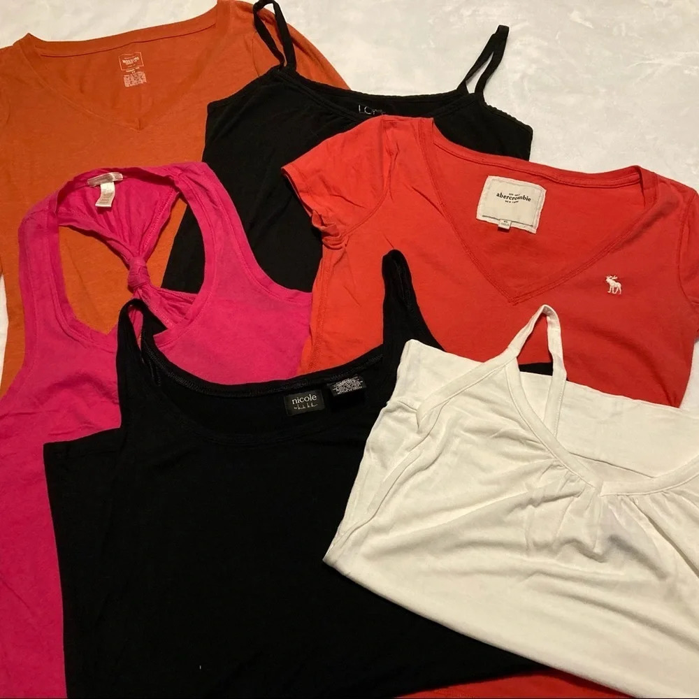 Bundle of 6 Tops Size Small & Medium